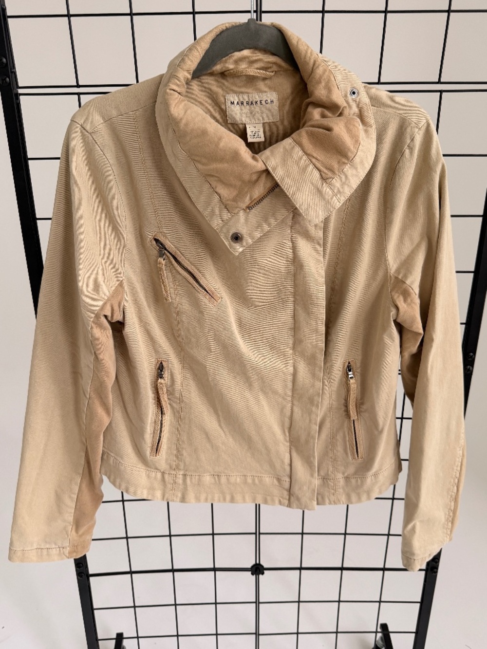 Anthropologie Marrakech Cotton Moto Jacket size M